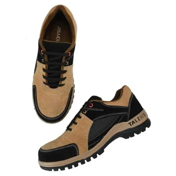 ArmaDuro AD1006 Suede Leather Steel Toe Tan Work Safety Shoes - Image 5