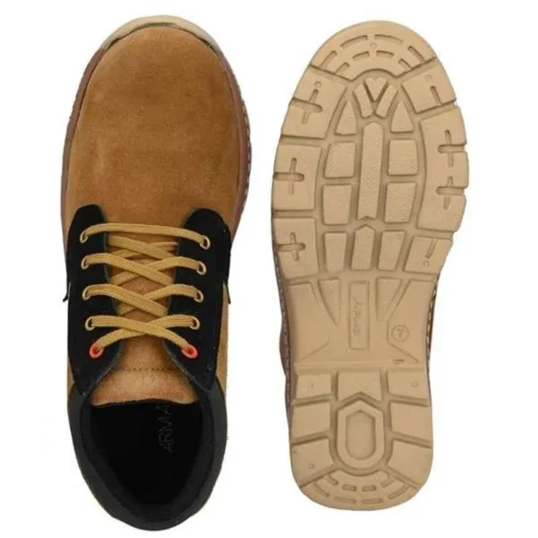 ArmaDuro AD1002 Suede Leather Steel Toe Tan Work Safety Shoes - Image 4