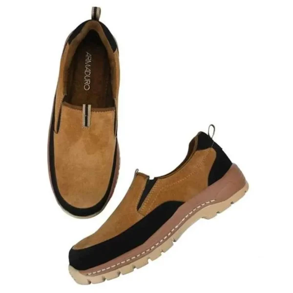 ArmaDuro AD1003 Suede Leather Steel Toe Tan Work Safety Shoes - Image 5