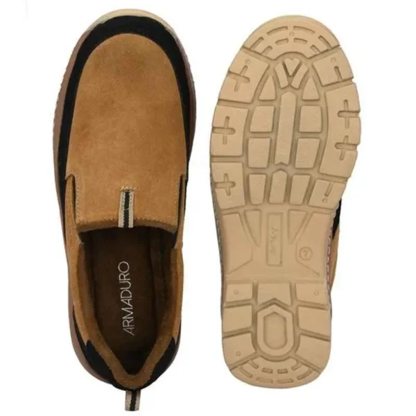 ArmaDuro AD1003 Suede Leather Steel Toe Tan Work Safety Shoes - Image 4