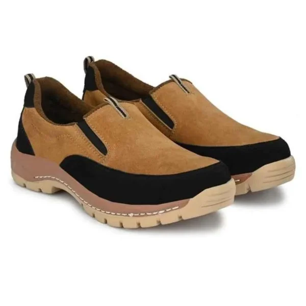 ArmaDuro AD1003 Suede Leather Steel Toe Tan Work Safety Shoes - Image 2