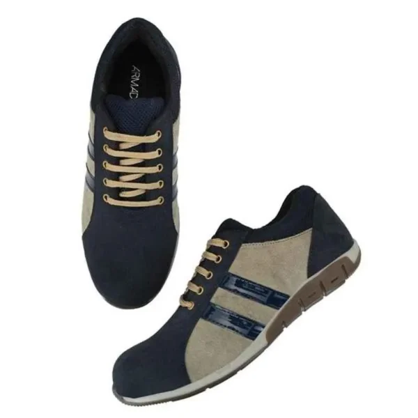 ArmaDuro AD1004 Suede Leather Steel Toe Blue Work Safety Shoes - Image 4