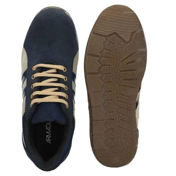 ArmaDuro AD1004 Suede Leather Steel Toe Blue Work Safety Shoes - Image 3