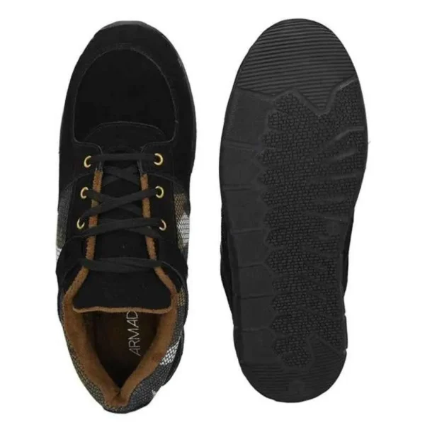 ArmaDuro AD1005 Suede Leather Steel Toe Black Work Safety Shoes - Image 4