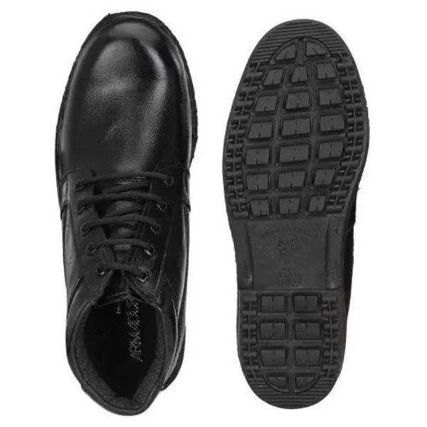 ArmaDuro AD1007 Leather Steel Toe Black Work Safety Shoes - Image 2
