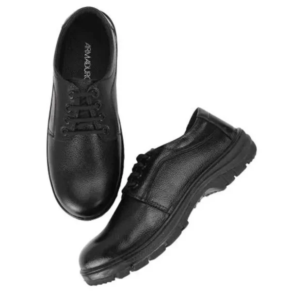 ArmaDuro AD1009 Leather Steel Toe Black Work Safety Shoes - Image 2