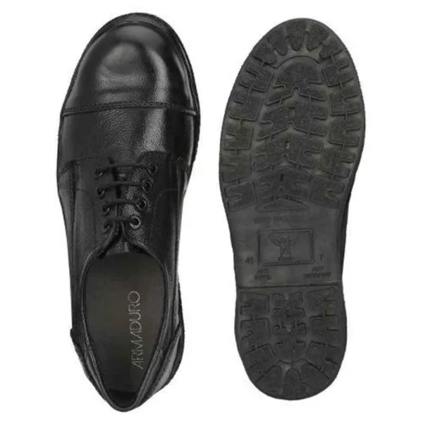 ArmaDuro AD1011 Leather Steel Toe Black Work Safety Shoes - Image 2