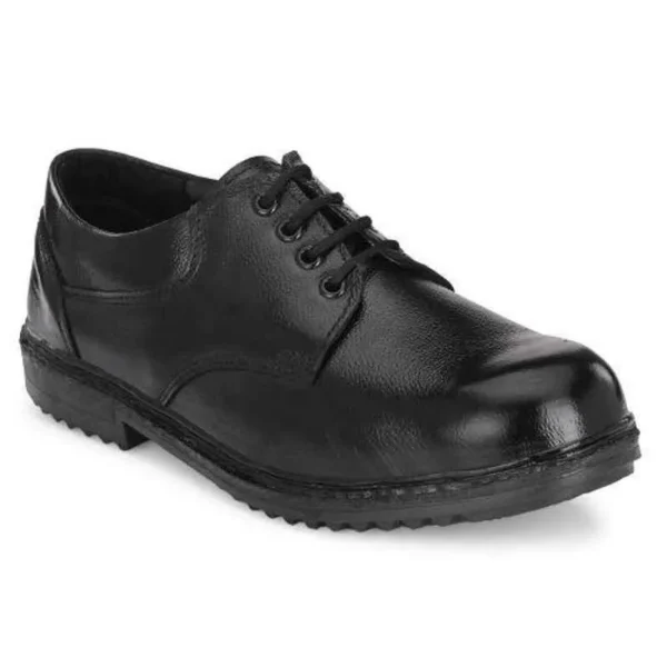 ArmaDuro AD1012 Leather Steel Toe Black Work Safety Shoes