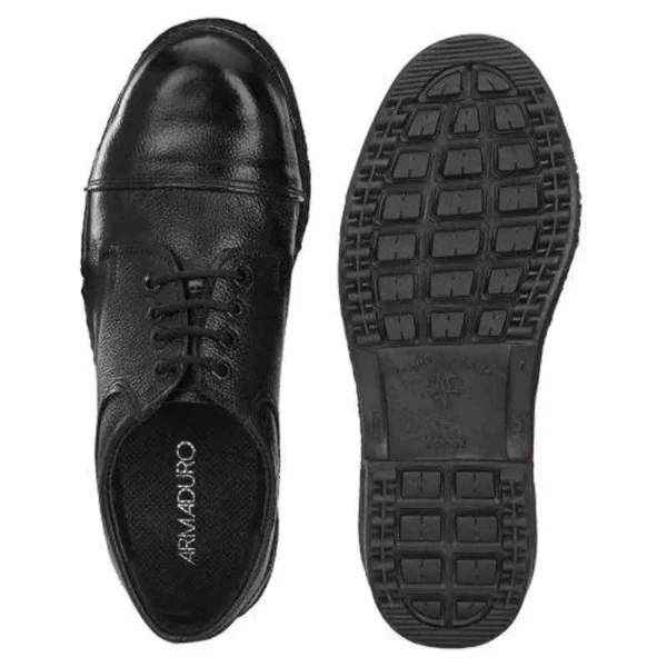 ArmaDuro AD1013 Leather Steel Toe Black Work Safety Shoes - Image 2