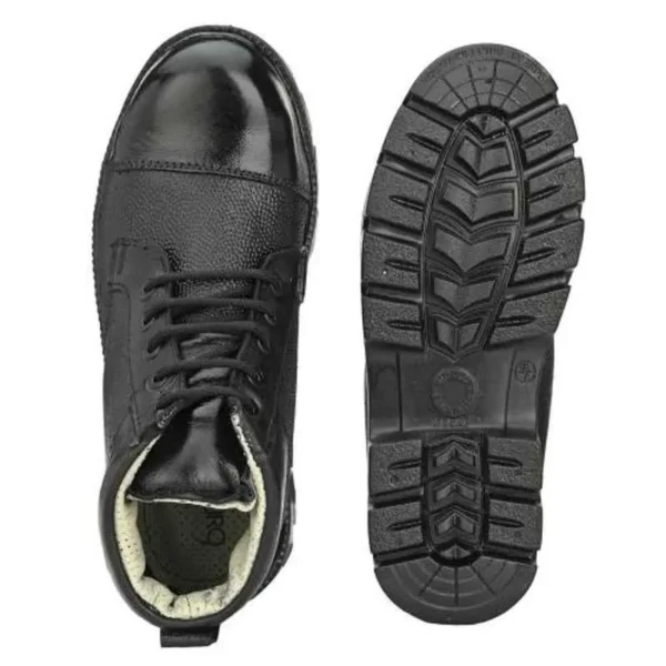 ArmaDuro AD1016 Leather Steel Toe Black Work Safety Shoes - Image 2