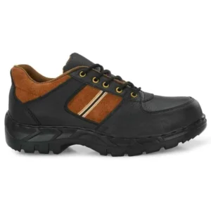 ArmaDuro AD1025 Black & Tan Leather Steel Toe Safety Shoes