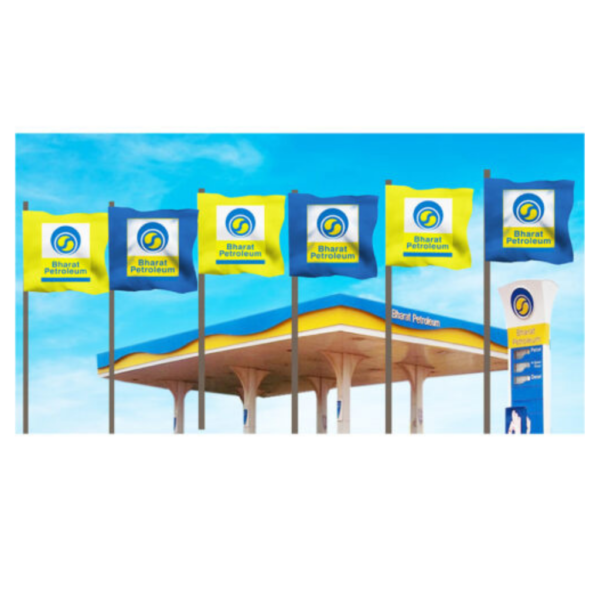BPCL Petrol Pump Promotional Flag Set (Pack of 6 Piece) - Image 2