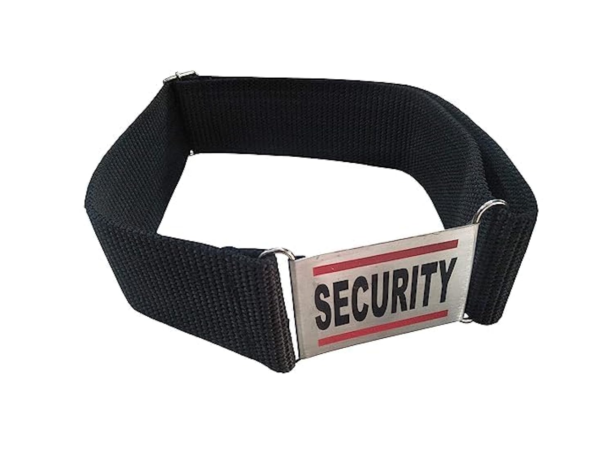 Security Uniform Belt Printed Buckle